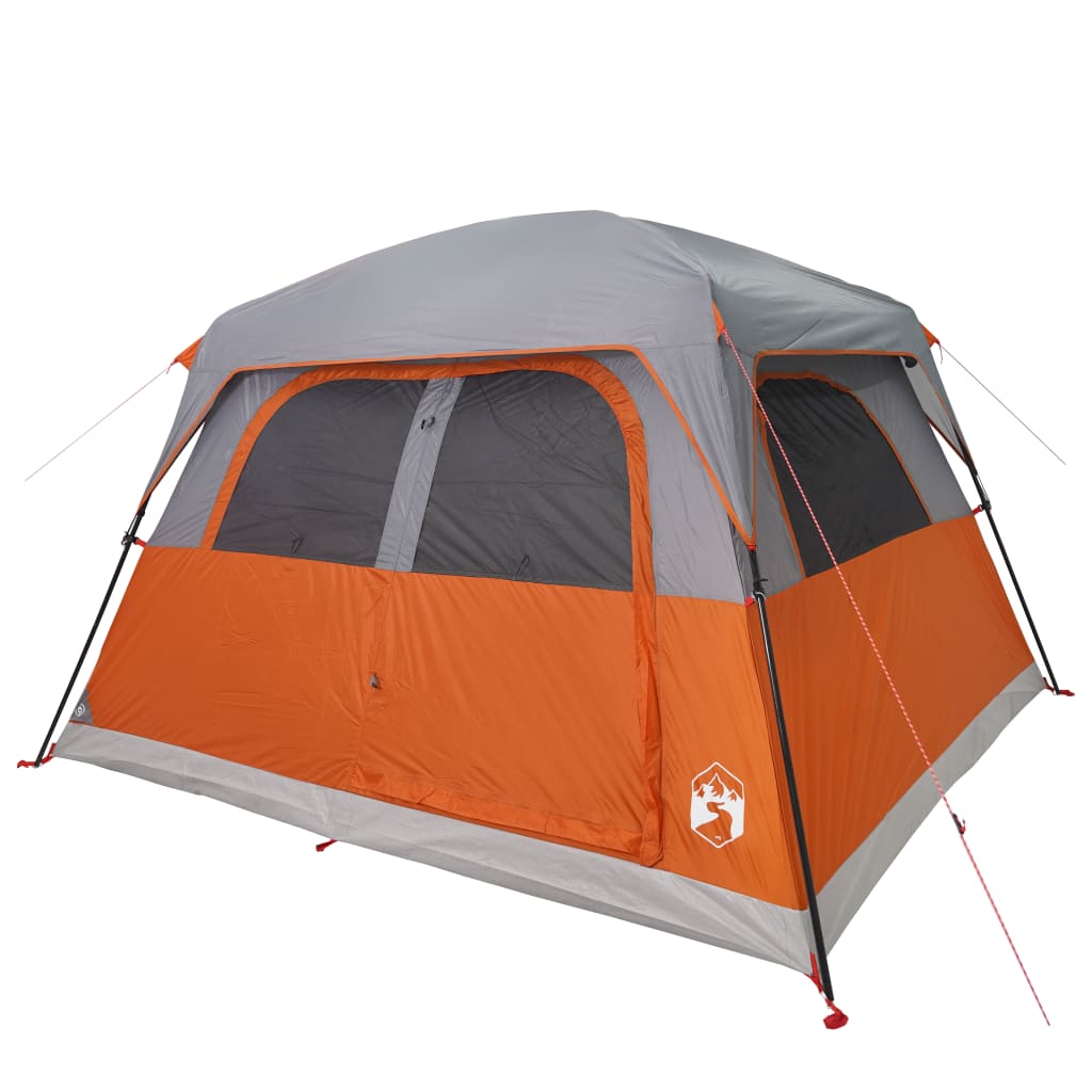 vidaXL Tente de cabine familiale 6 personnes orange imperméable