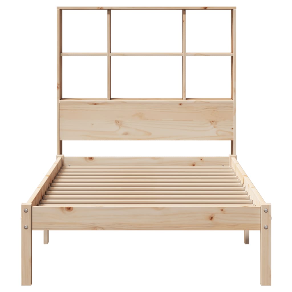 vidaXL Lit bibliothèque sans matelas 100x200 cm bois massif de pin