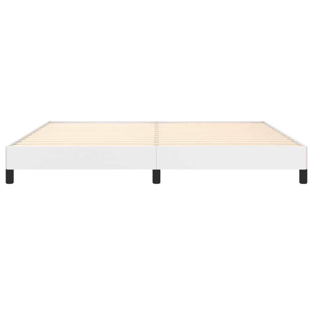 vidaXL Cadre de lit sans matelas blanc 200x200 cm similicuir