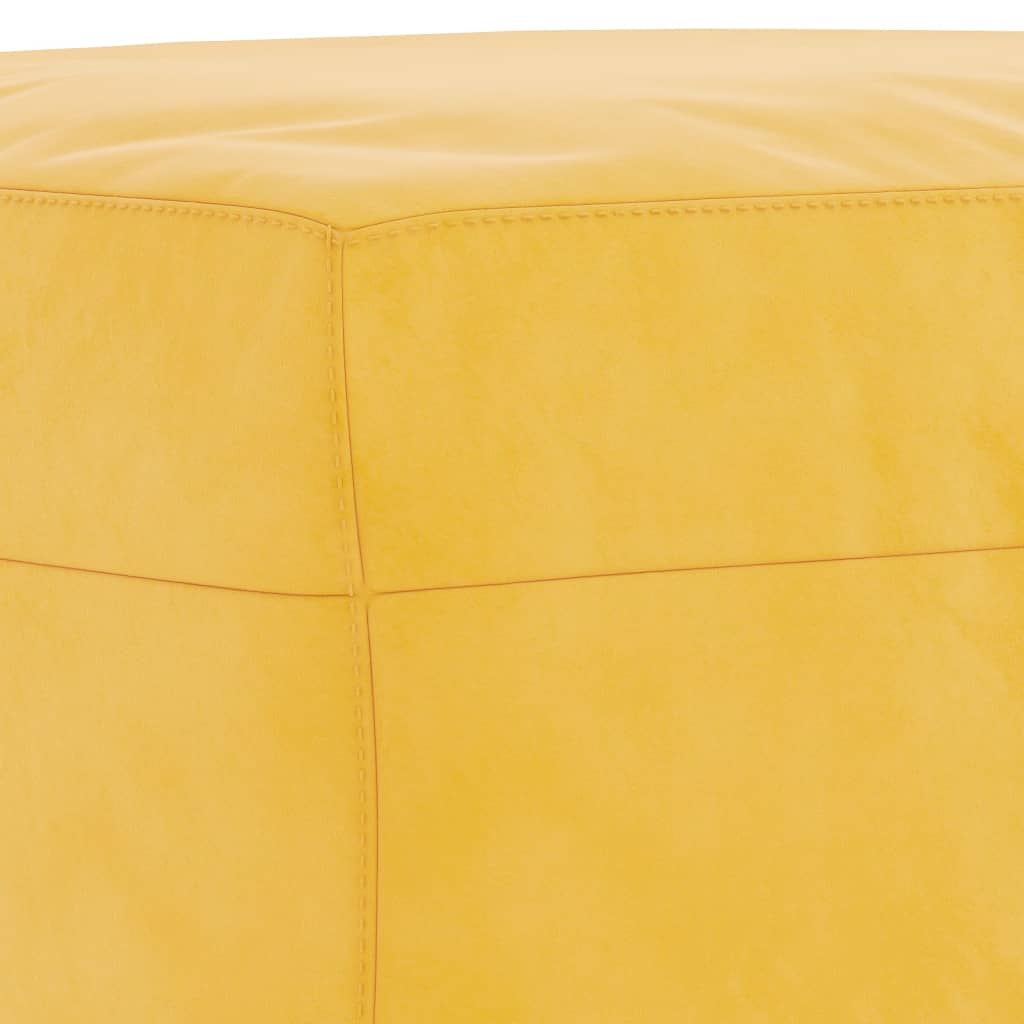 vidaXL Banc Jaune 100x35x41 cm Velours