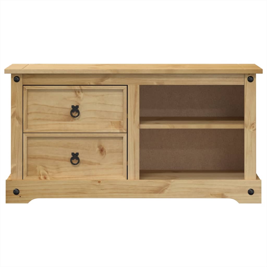 vidaXL Meuble TV Corona 100x40x52 cm bois de pin massif