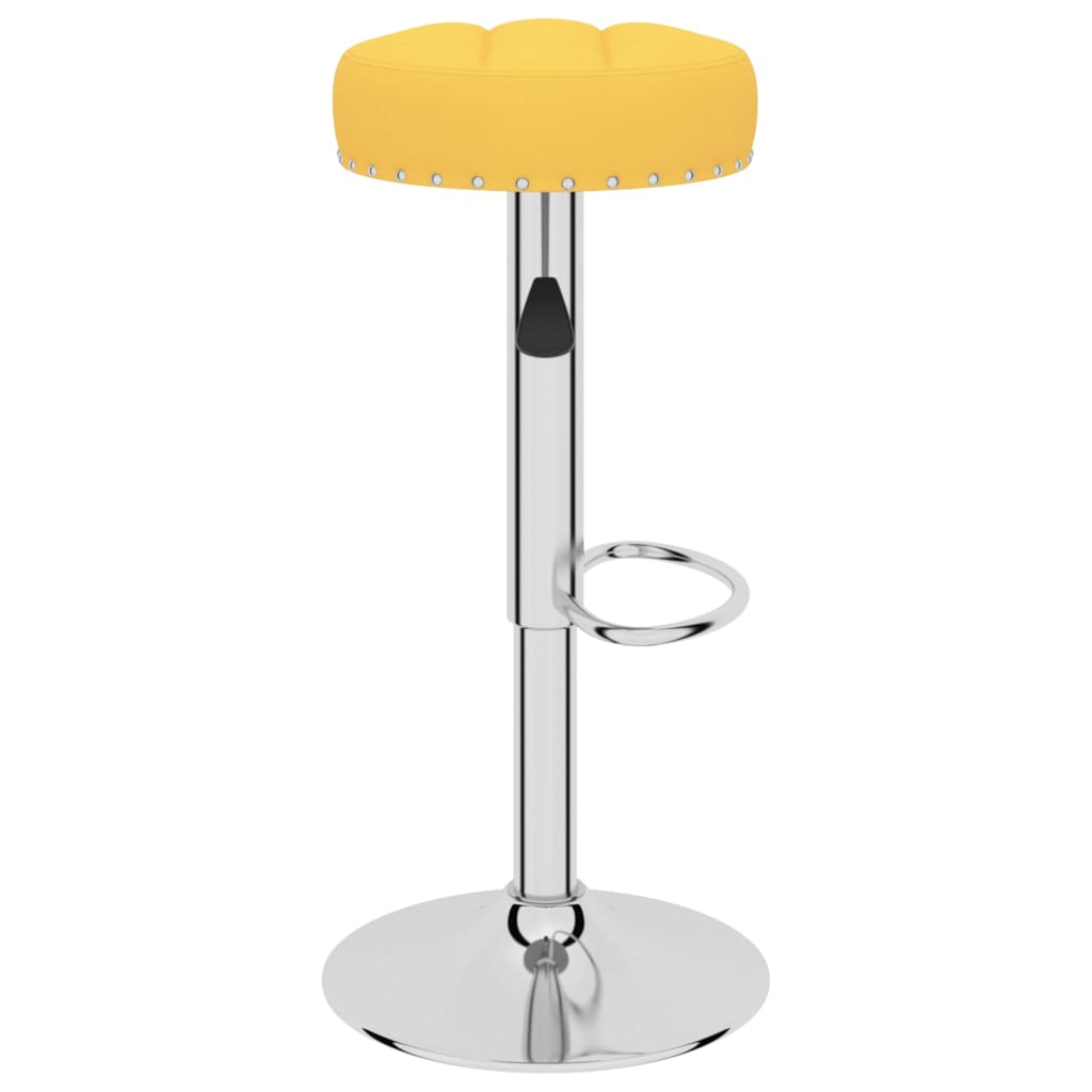 vidaXL Tabourets de bar lot de 2 jaune moutarde tissu