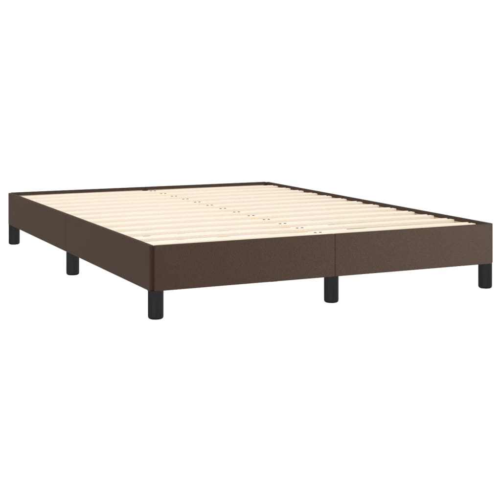 vidaXL Cadre de lit sans matelas marron 140x200 cm similicuir