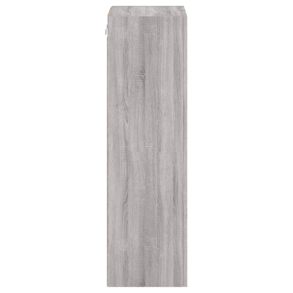 vidaXL Meuble TV mural sonoma gris 40,5x30x102 cm bois d'ingénierie