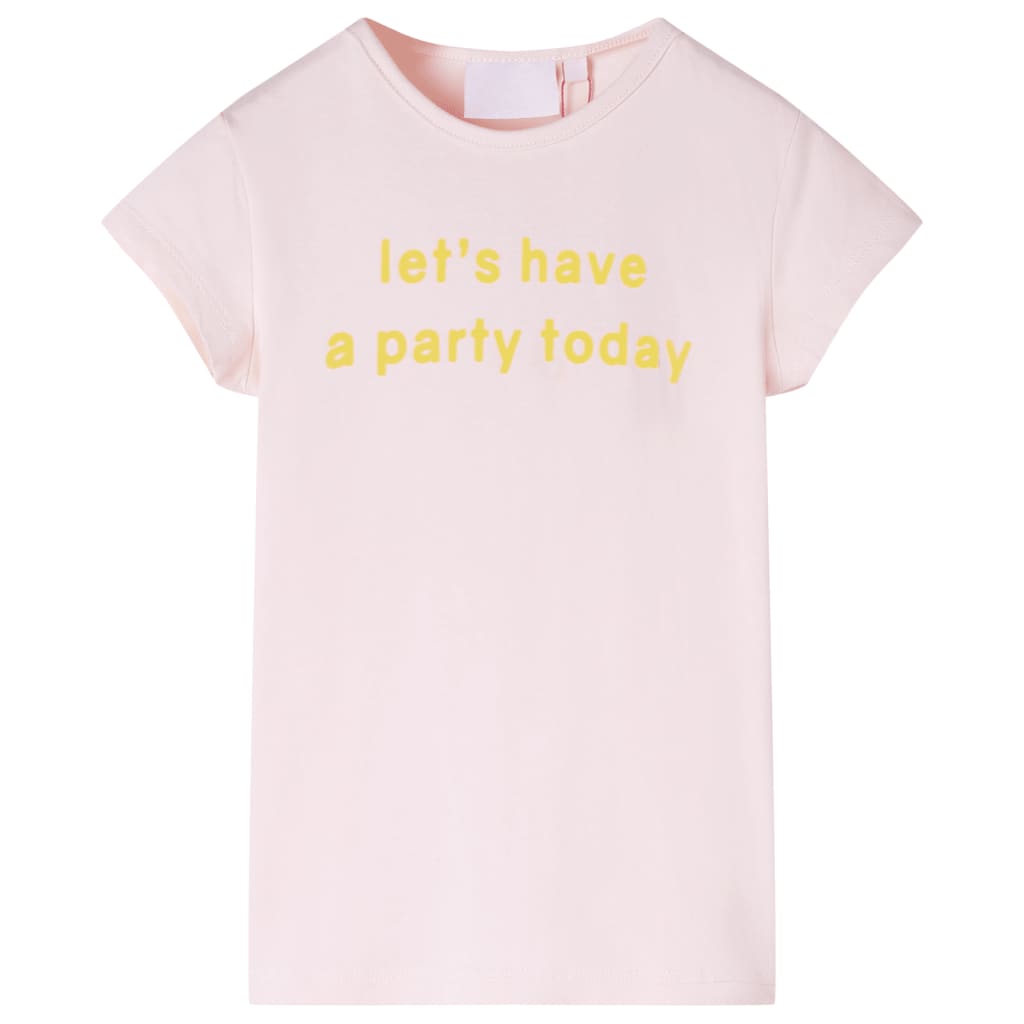 T-shirt pour enfants rose pâle 128