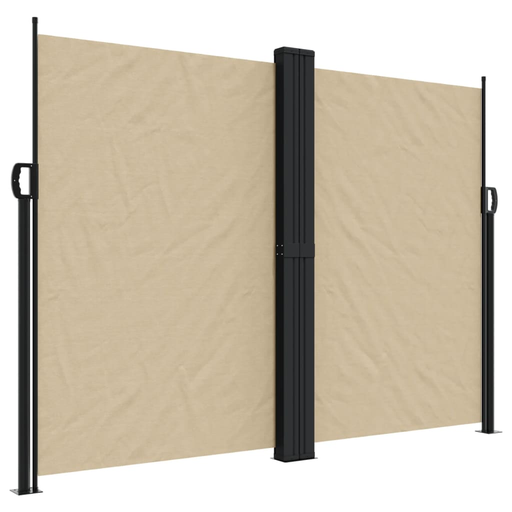 vidaXL Auvent latéral rétractable beige 180x1200 cm