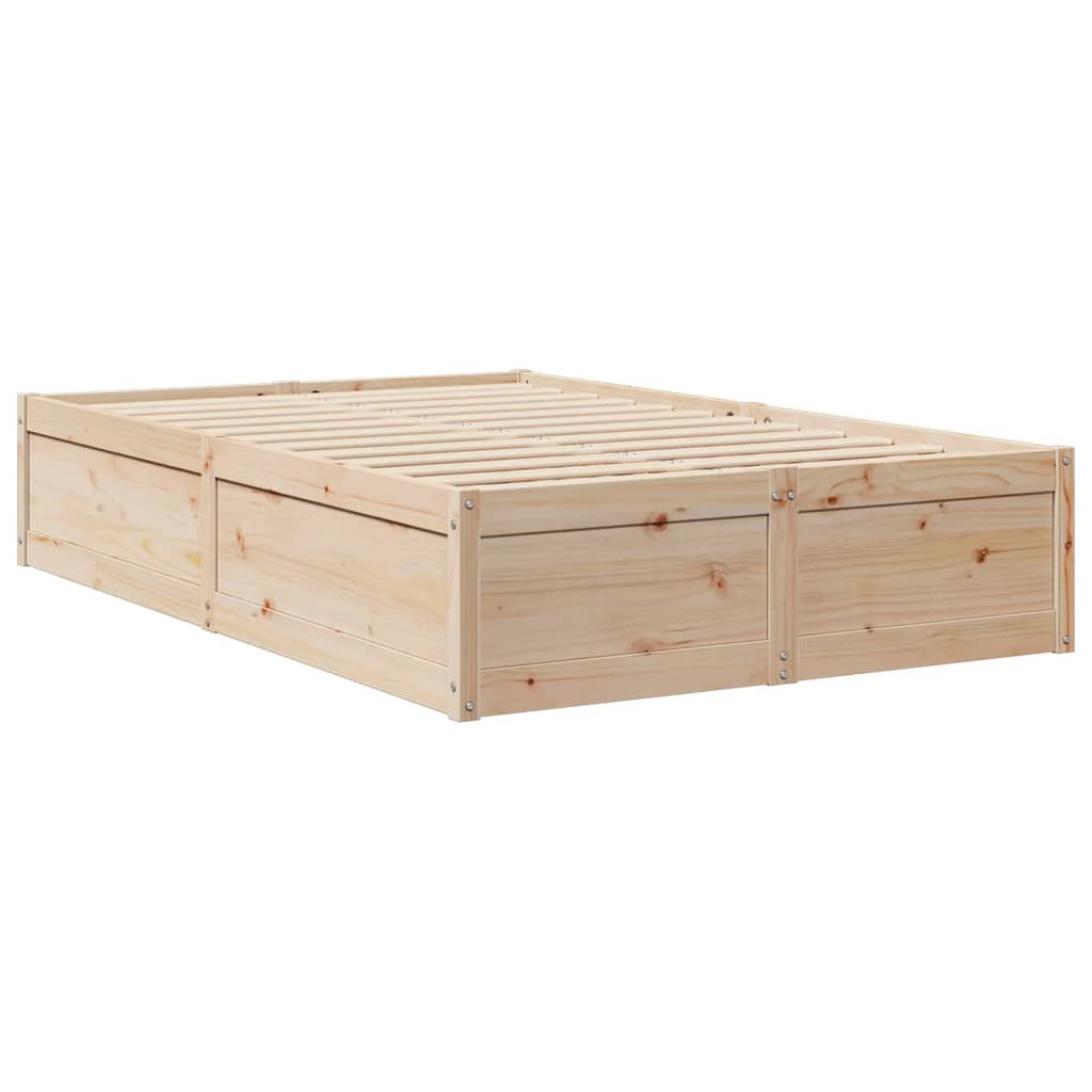 vidaXL Cadre de lit sans matelas 120x190 cm bois de pin massif