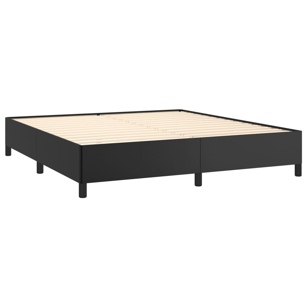 vidaXL Cadre de lit sans matelas noir 180x200 cm similicuir