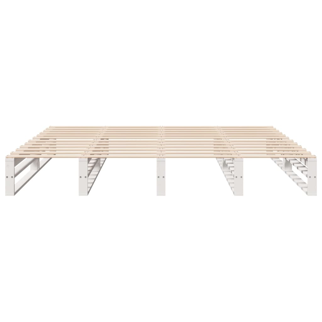 vidaXL Cadre de lit sans matelas blanc 180x200 cm bois massif de pin