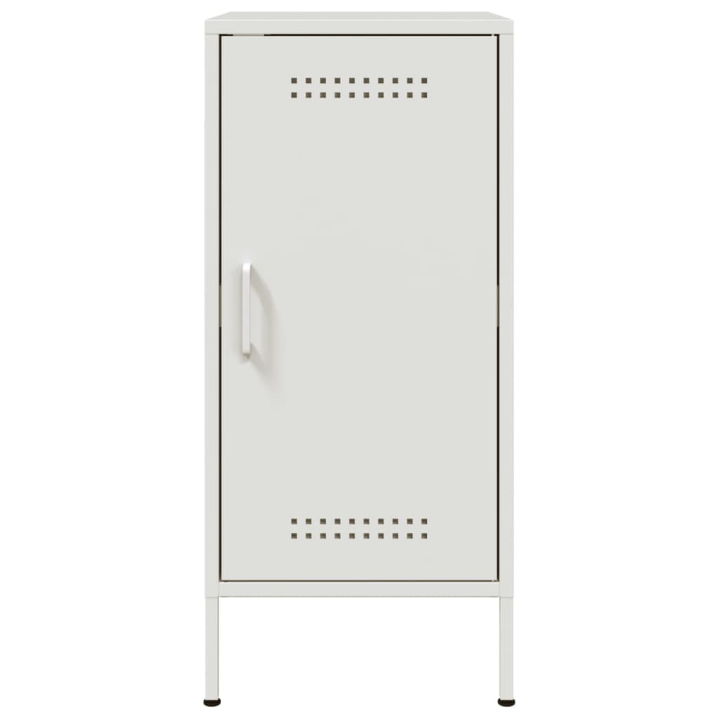 vidaXL Buffet blanc 36x39x79 cm acier laminé à froid