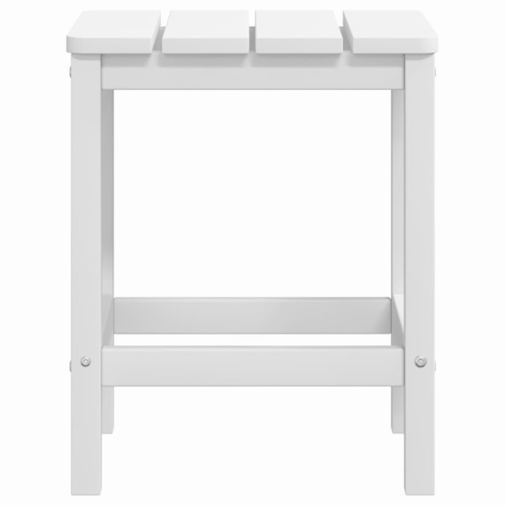 vidaXL Chaise de jardin Adirondack avec table PEHD Blanc