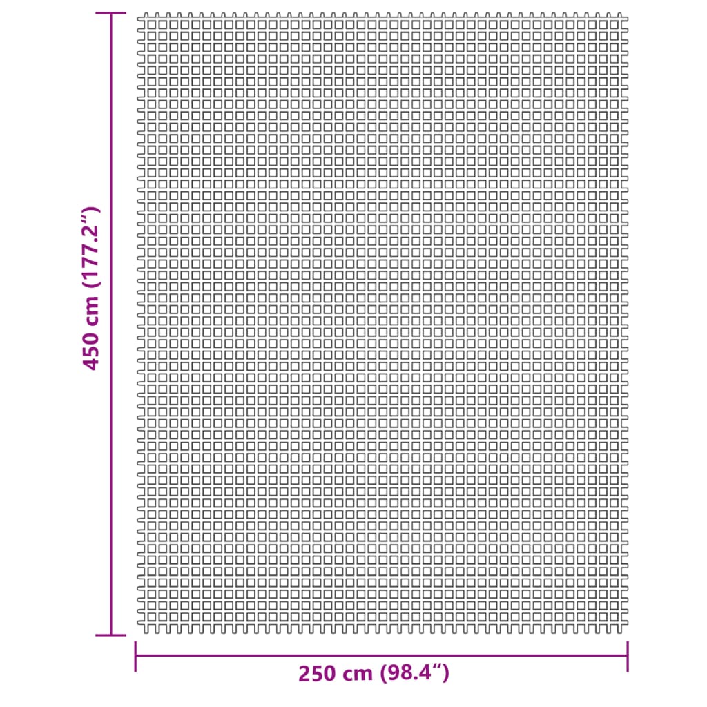 vidaXL Tapis de sol de camping crème 4,5x2,5 m