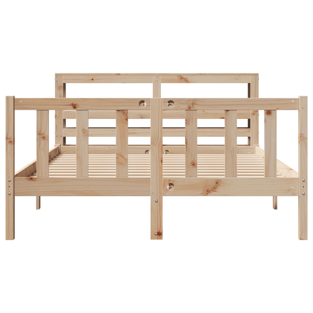 vidaXL Cadre de lit sans matelas 160x200 cm bois massif de pin