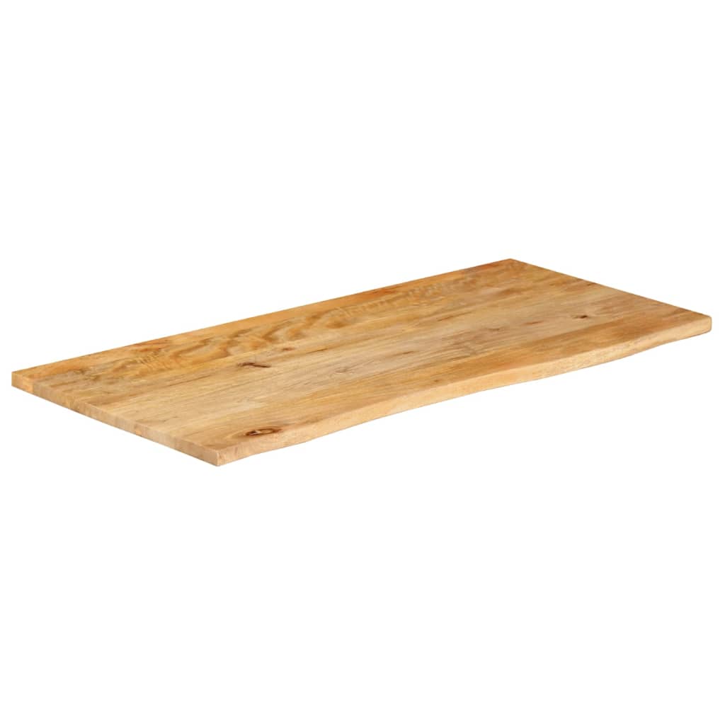 vidaXL Dessus de table à bord vivant 100x60x2,5cm bois massif manguier