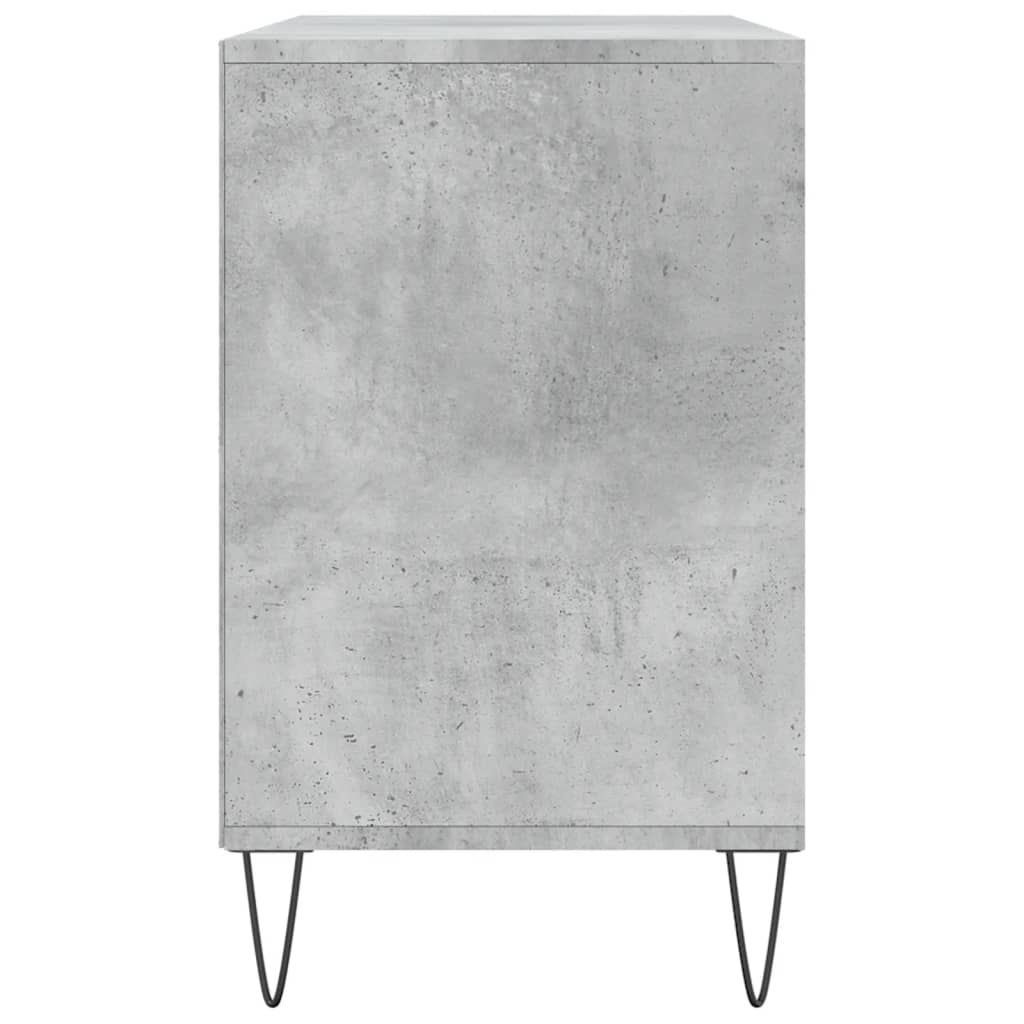 vidaXL Armoire à chaussures Gris béton 102x36x60 cm Bois d'ingénierie