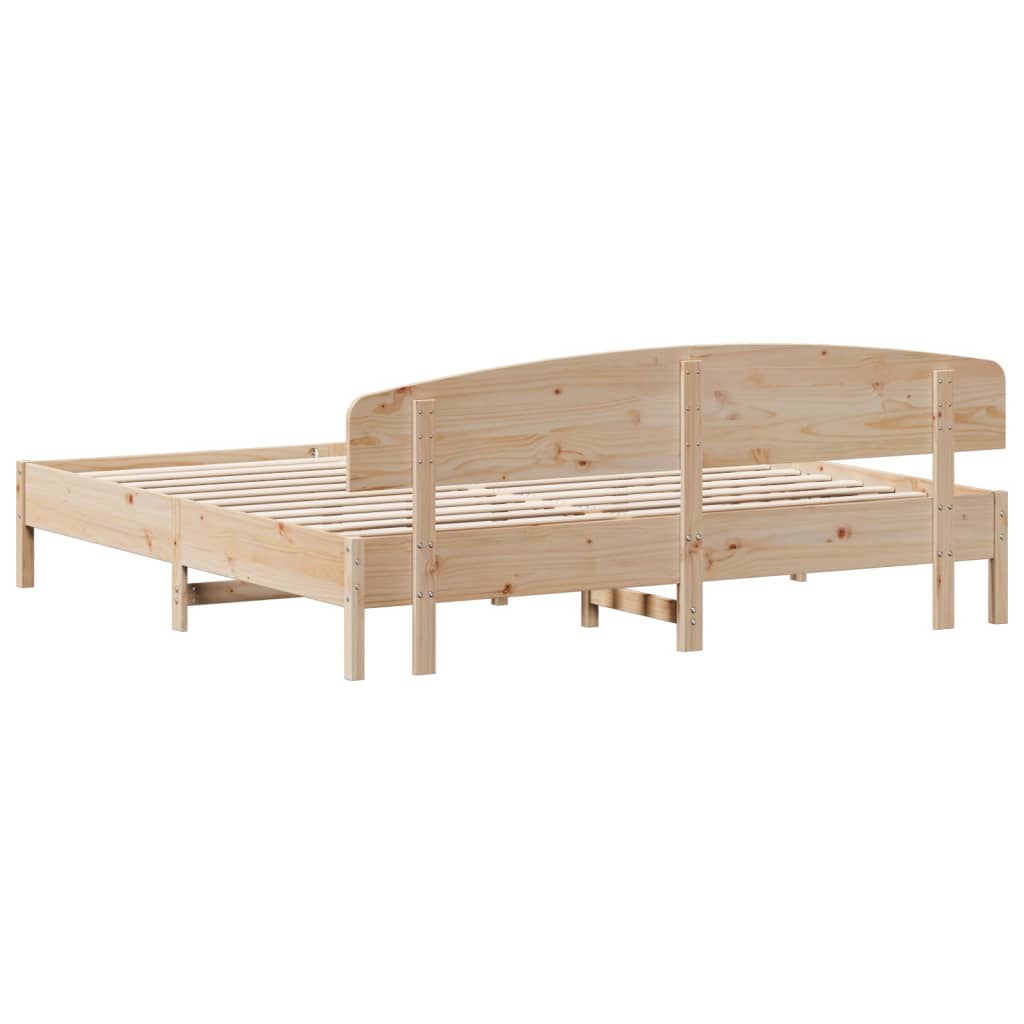 vidaXL Cadre de lit sans matelas 200x200 cm bois massif de pin