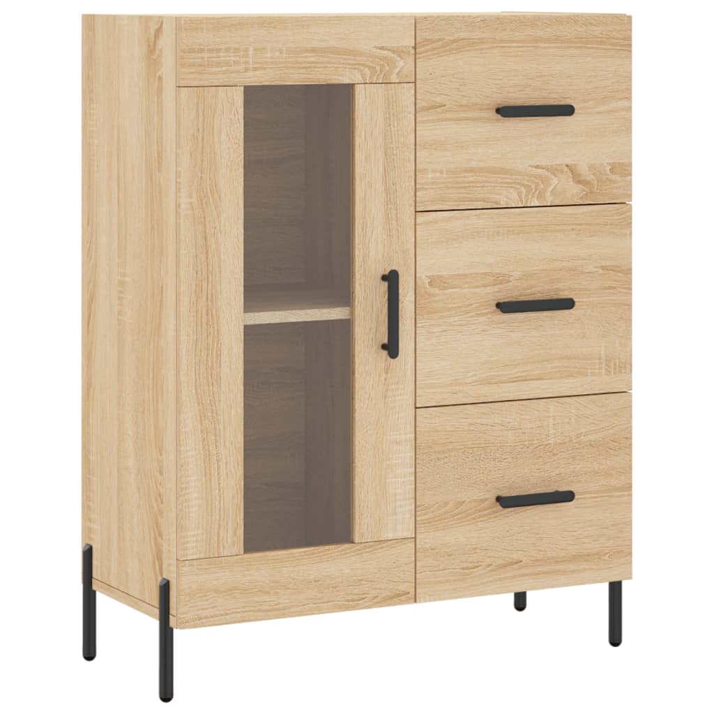 vidaXL Buffet chêne sonoma 69,5x34x90 cm bois d'ingénierie