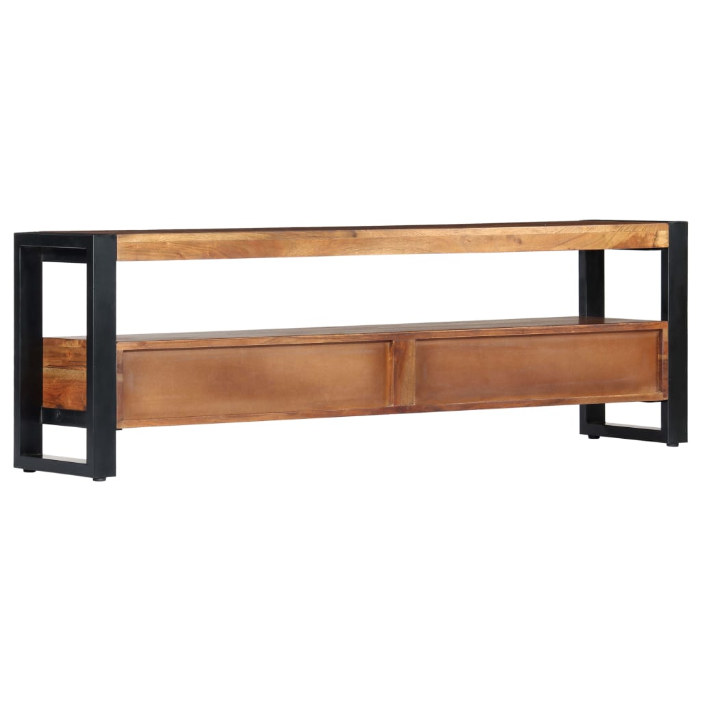 vidaXL Meuble TV 140x30x45 cm Bois d'acacia massif