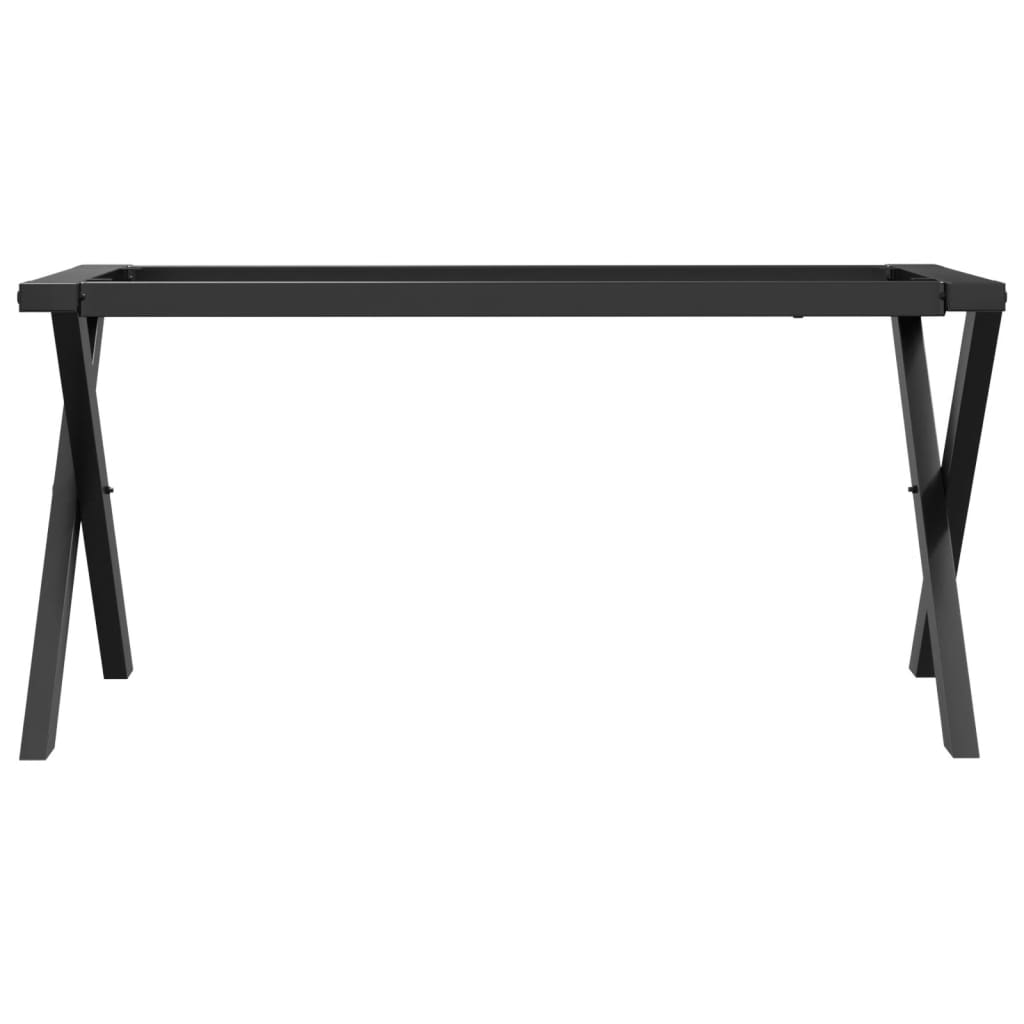 vidaXL Pieds de table basse cadre en X 70x30x43 cm fonte