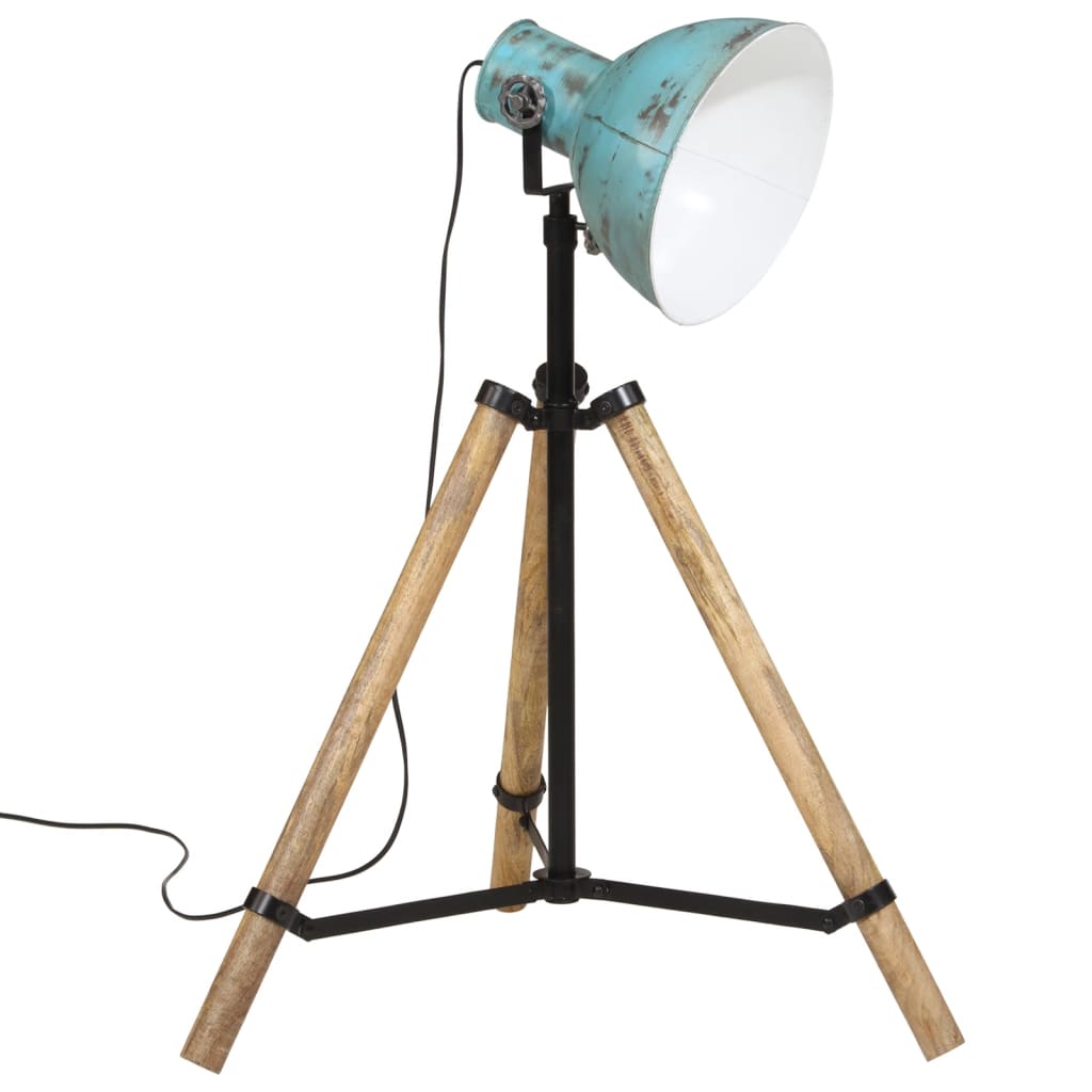 vidaXL Lampadaire 25 W bleu délavé 75x75x90-150 cm E27