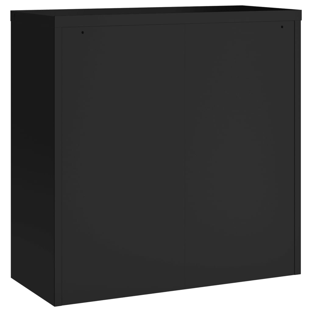 vidaXL Classeur noir 90x40x90 cm acier