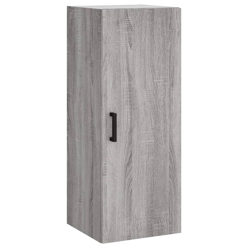 vidaXL Buffet haut Sonoma gris 34,5x34x180 cm Bois d'ingénierie