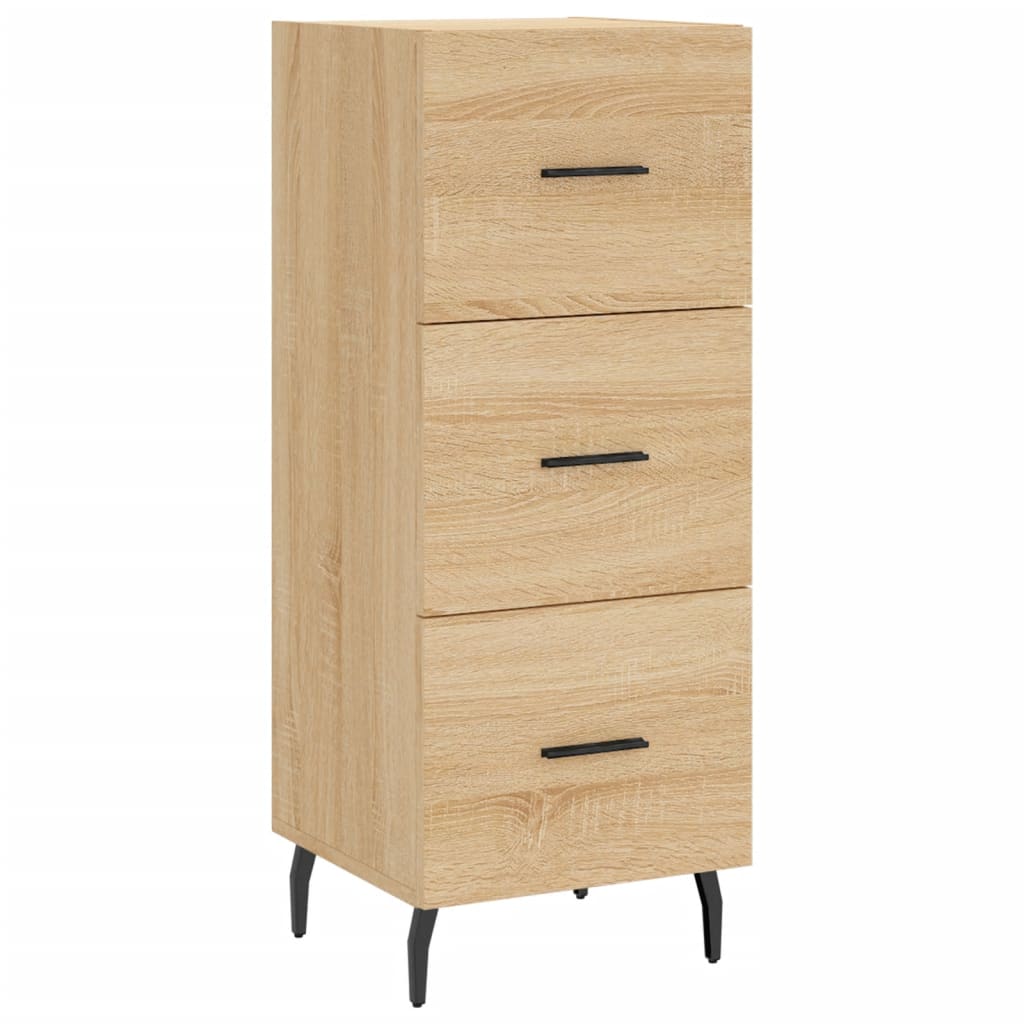 vidaXL Buffet Chêne sonoma 34,5x34x90 cm Bois d'ingénierie