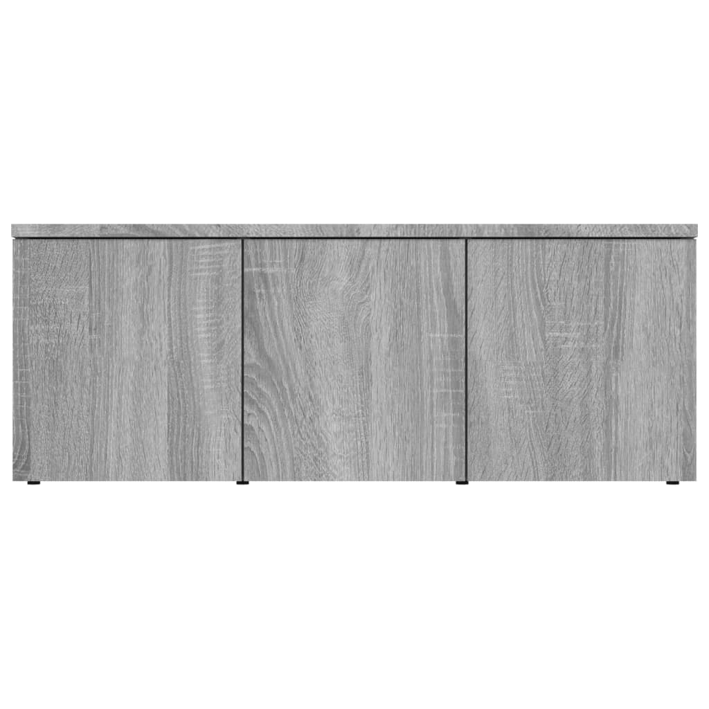 vidaXL Meuble TV Sonoma gris 80x34x30 cm Bois d'ingénierie