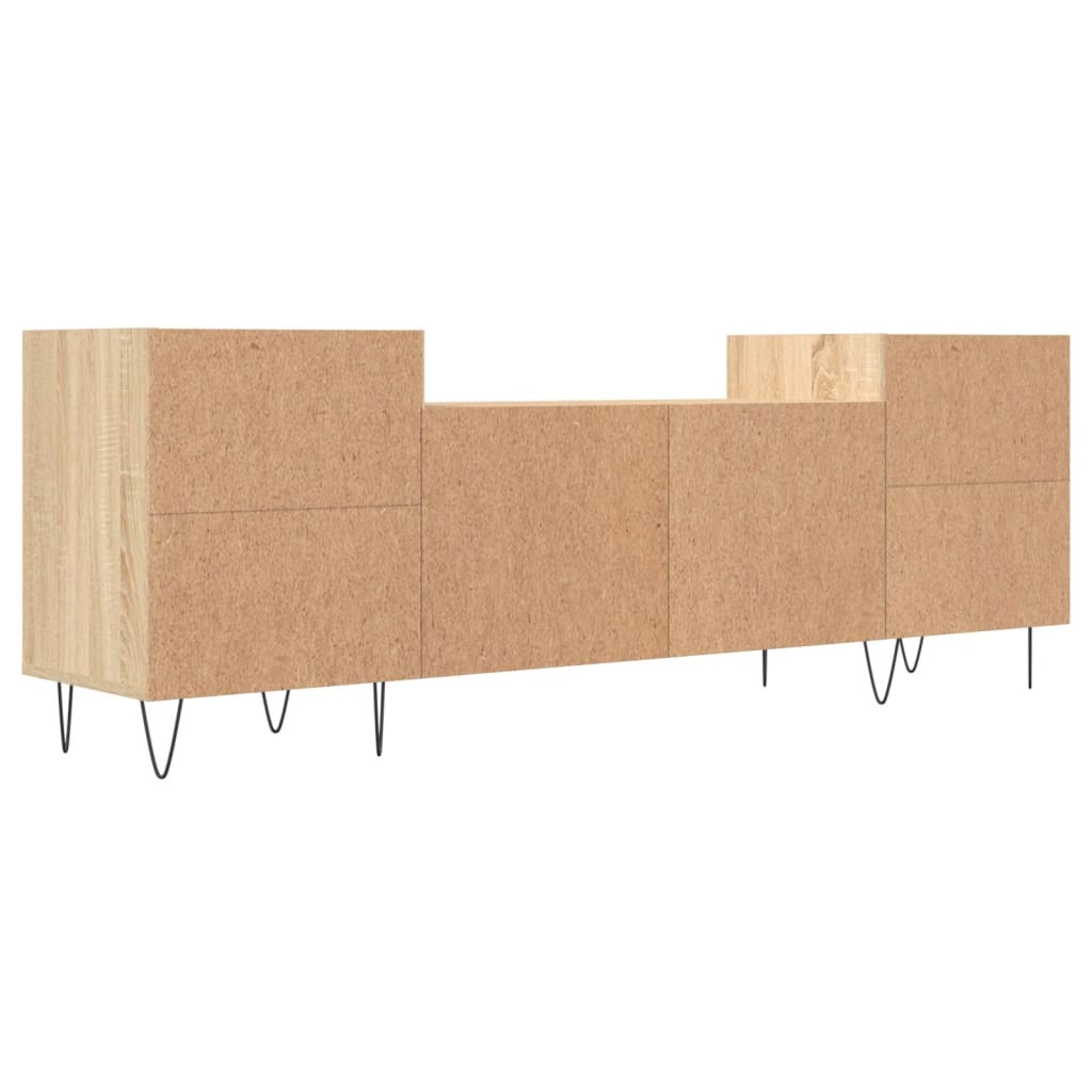 vidaXL Meuble TV Chêne sonoma 160x35x55 cm Bois d'ingénierie