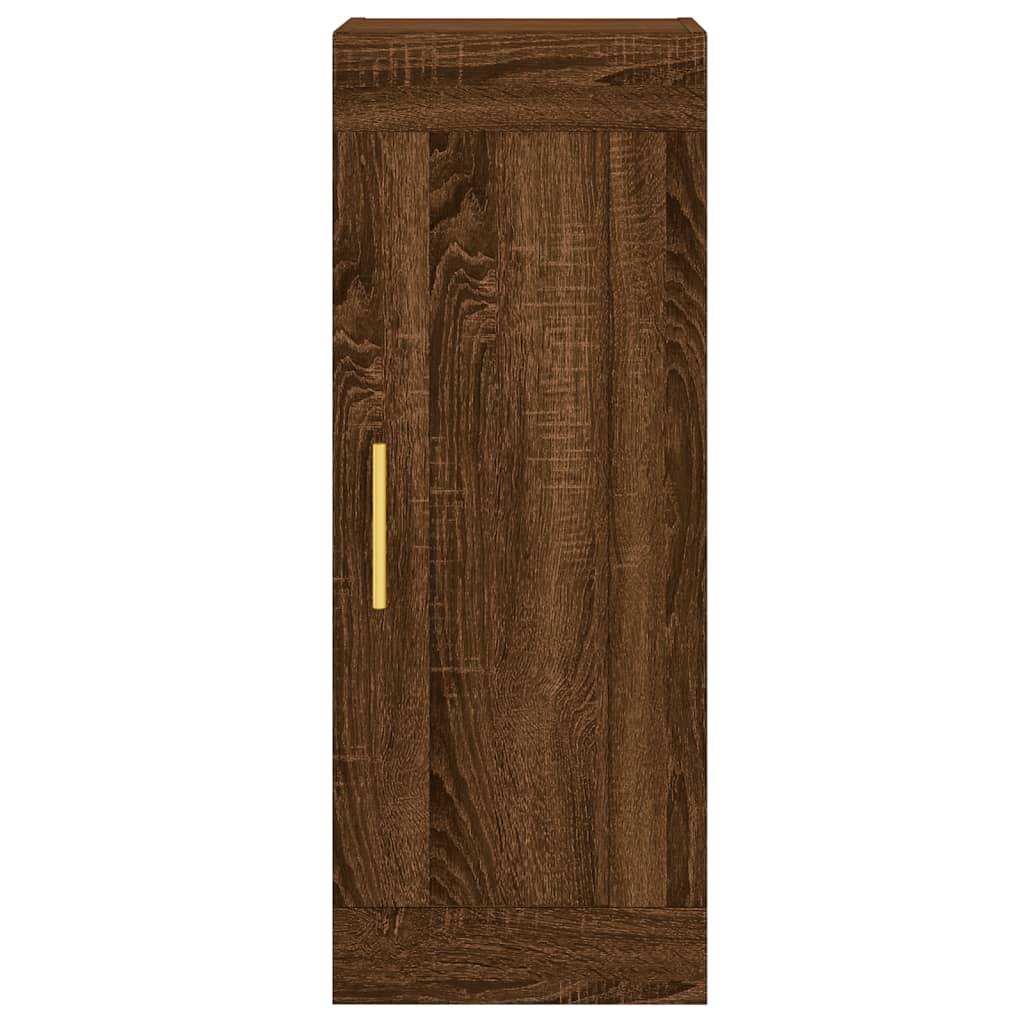 vidaXL Armoire murale chêne marron 34,5x34x90 cm bois d'ingénierie