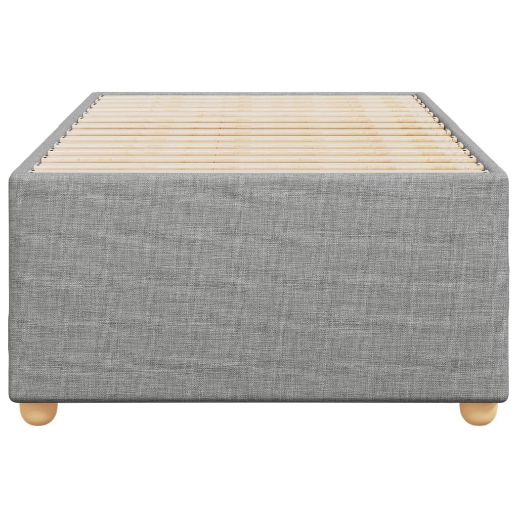 vidaXL Cadre de lit sans matelas gris clair 100x200 cm tissu