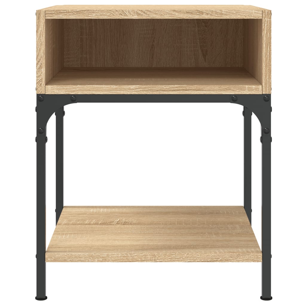 vidaXL Tables de chevet 2 pcs chêne sonoma 40x41x50 cm bois ingénierie