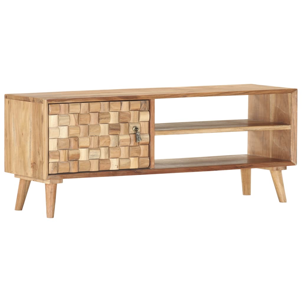 vidaXL Meuble TV 100x35x40 cm Bois d'acacia massif