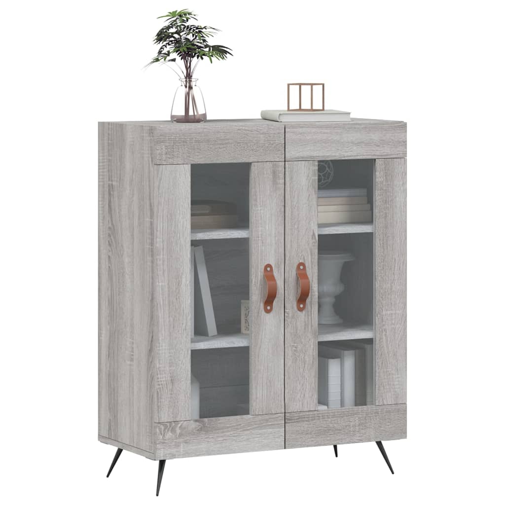 vidaXL Buffet sonoma gris 69,5x34x90 cm bois d'ingénierie