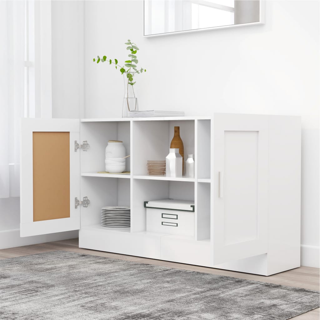 vidaXL Buffet Blanc 120x30,5x70 cm Bois d'ingénierie