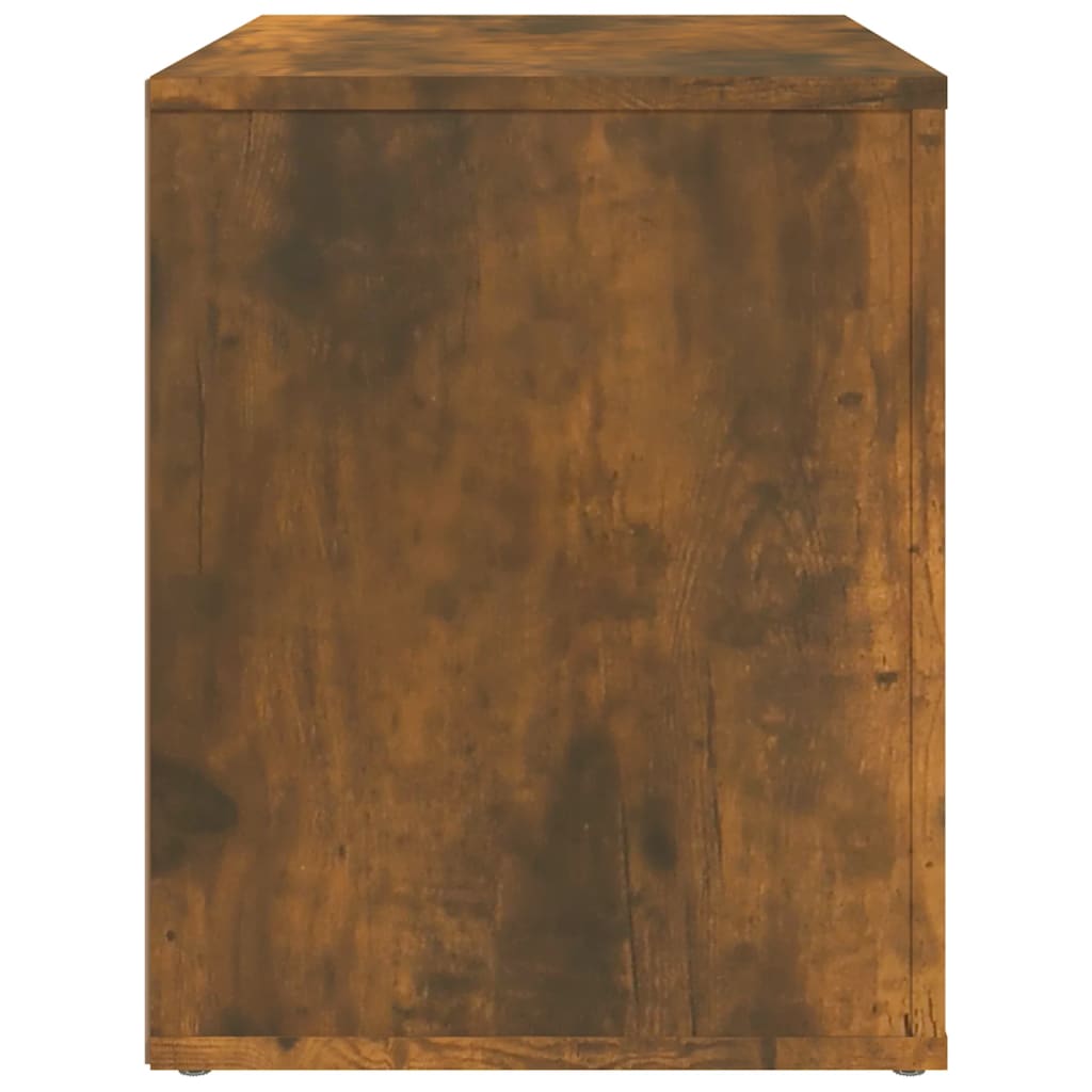 vidaXL Table de chevet Chêne fumé 60x36x45 cm Bois d'ingénierie