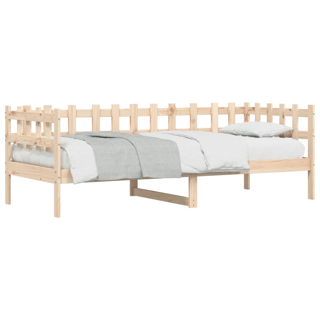 vidaXL Lit de jour sans matelas 90x200 cm bois de pin massif