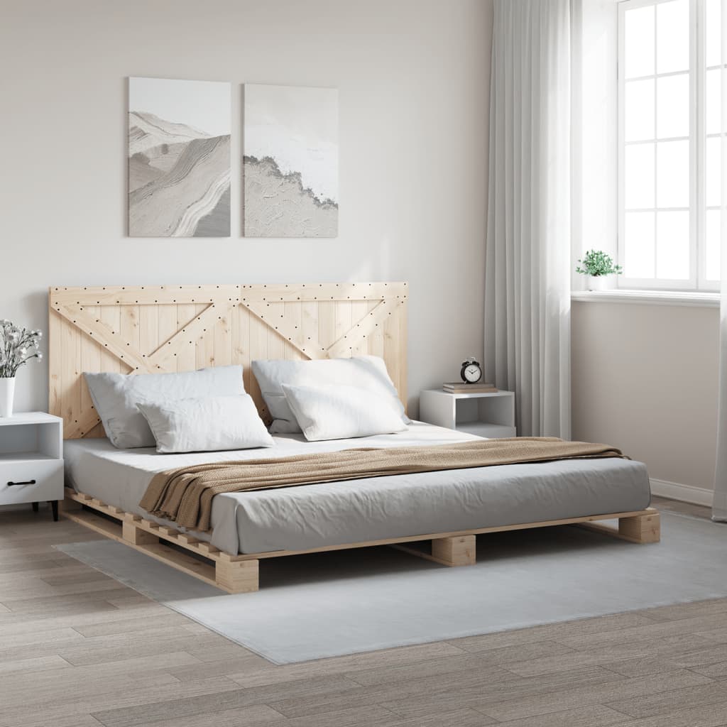 vidaXL Cadre de lit sans matelas avec tête de lit 200x200 cm