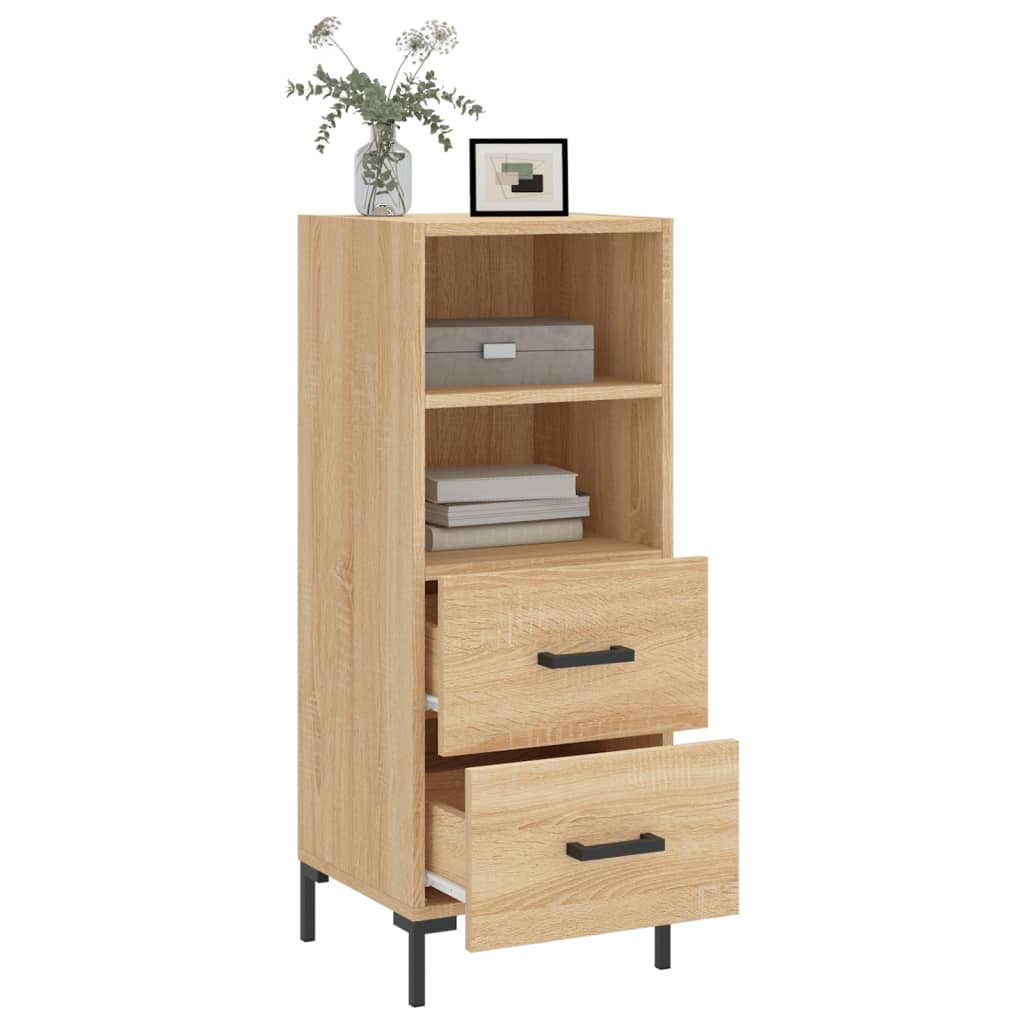 vidaXL Buffet Chêne sonoma 34,5x34x90 cm Bois d'ingénierie