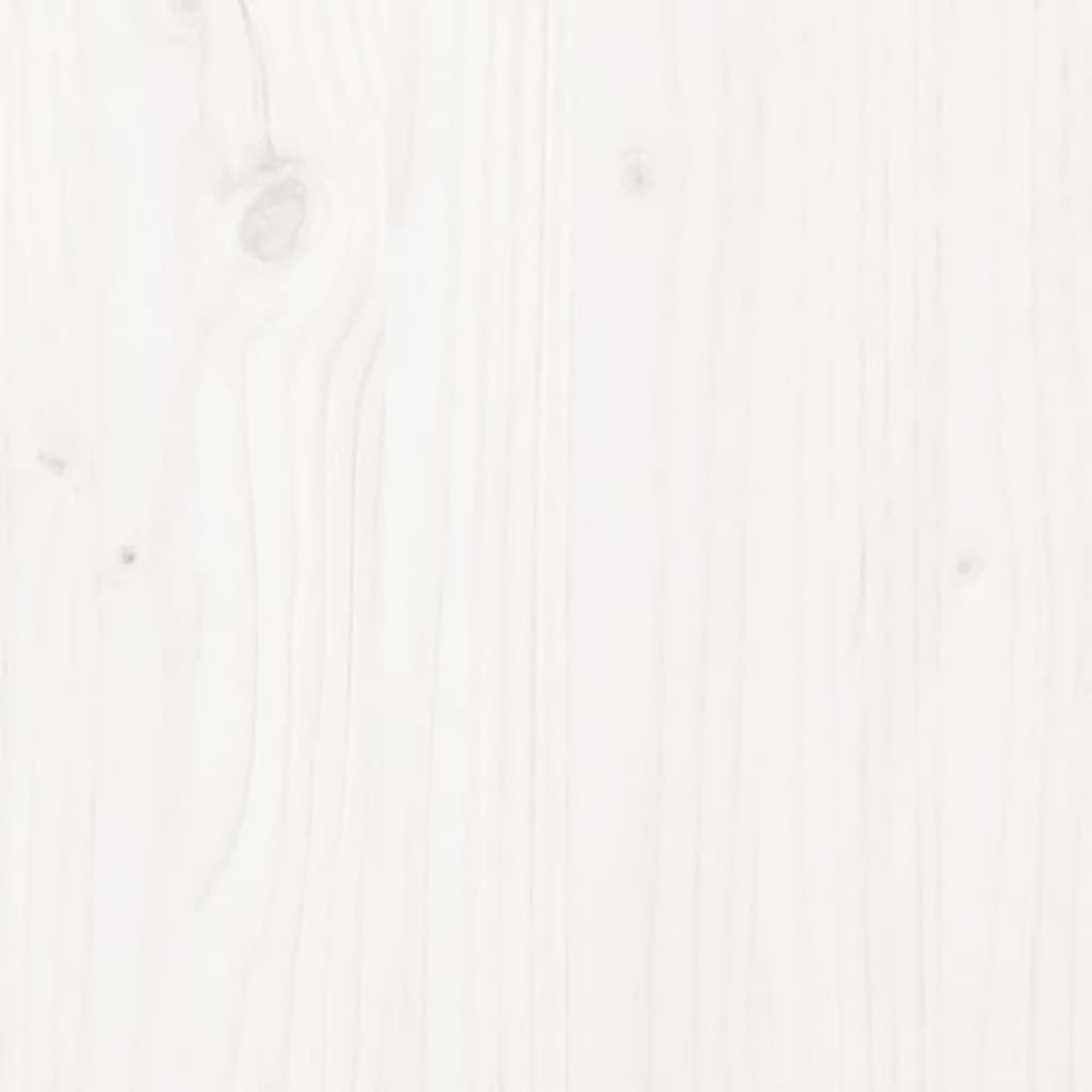 Cache-radiateur à lamelles horizontales en pin massif, couleur blanc VidaXL  822592 - Habitium®