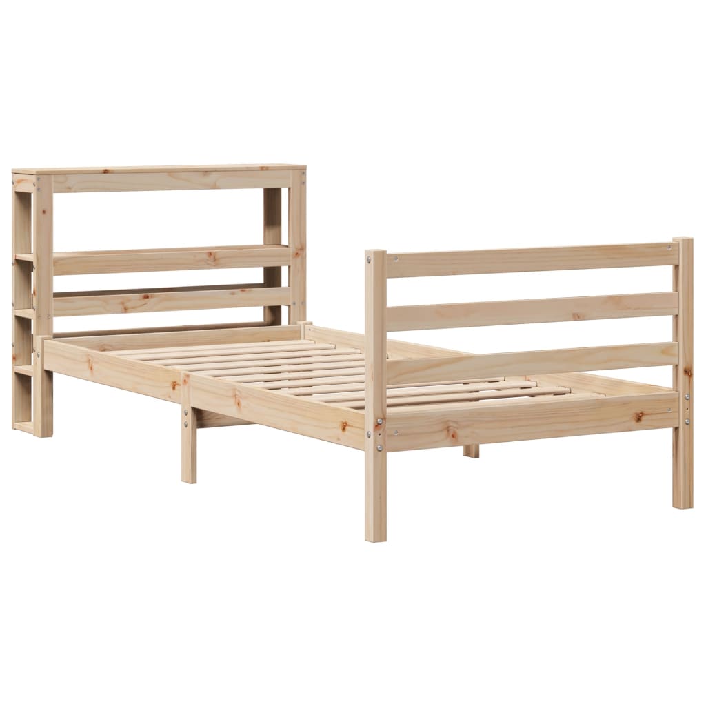 vidaXL Cadre de lit sans matelas 90x200 cm bois de pin massif