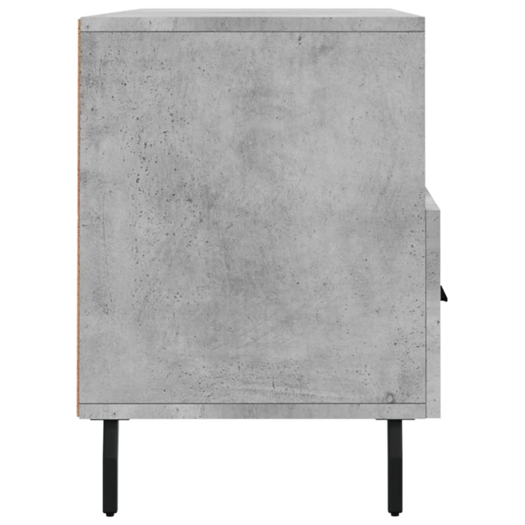 vidaXL Meuble TV gris béton 102x36x50 cm bois d'ingénierie