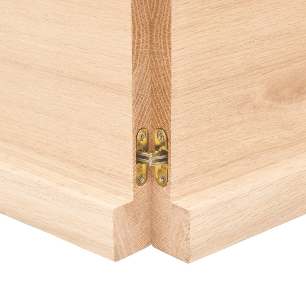 vidaXL Dessus de table 160x50x(2-4) cm bois de chêne massif non traité