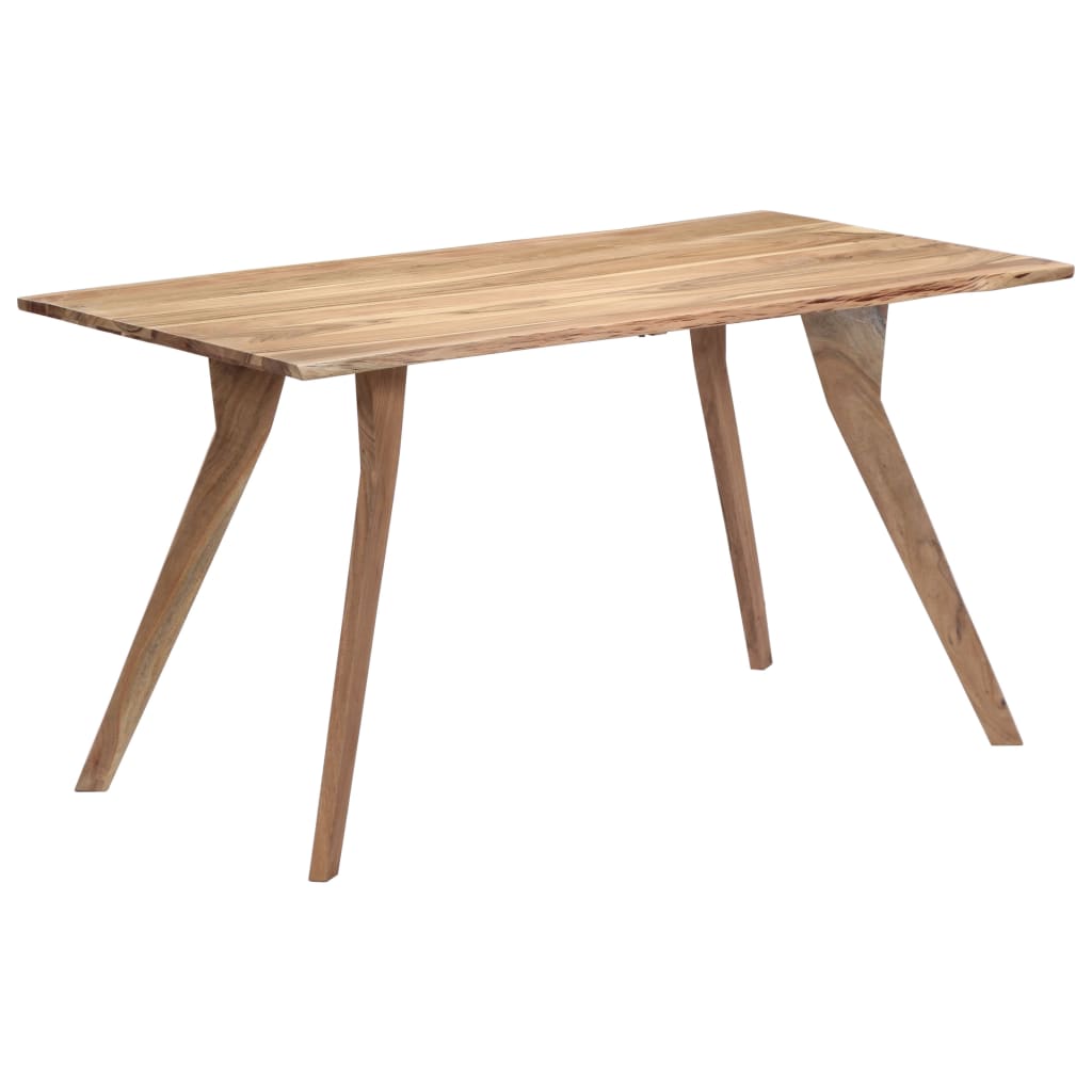 vidaXL Table de salle à manger 140x80x76 cm Bois d'acacia massif