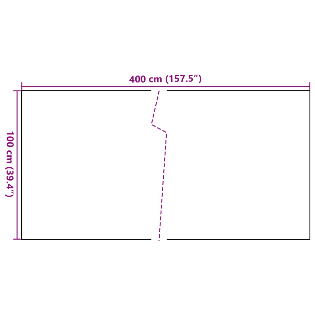 vidaXL Paravent de balcon brun et noir 400x100 cm résine tressée