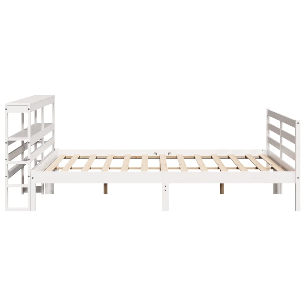 vidaXL Cadre de lit sans matelas blanc 180x200 cm bois massif de pin