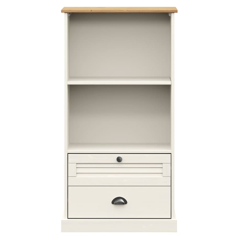 vidaXL Bibliothèque VIGO blanc 60x35x114,5 cm bois massif de pin