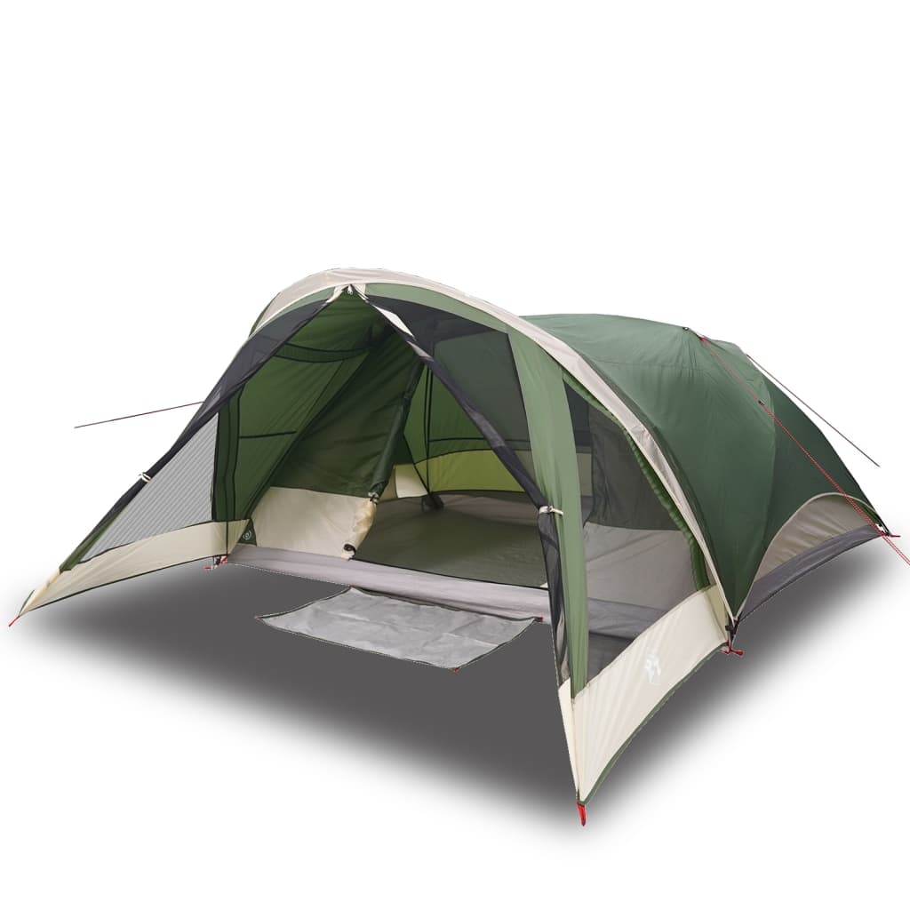 vidaXL Tente de cabine familiale 6 personnes vert imperméable