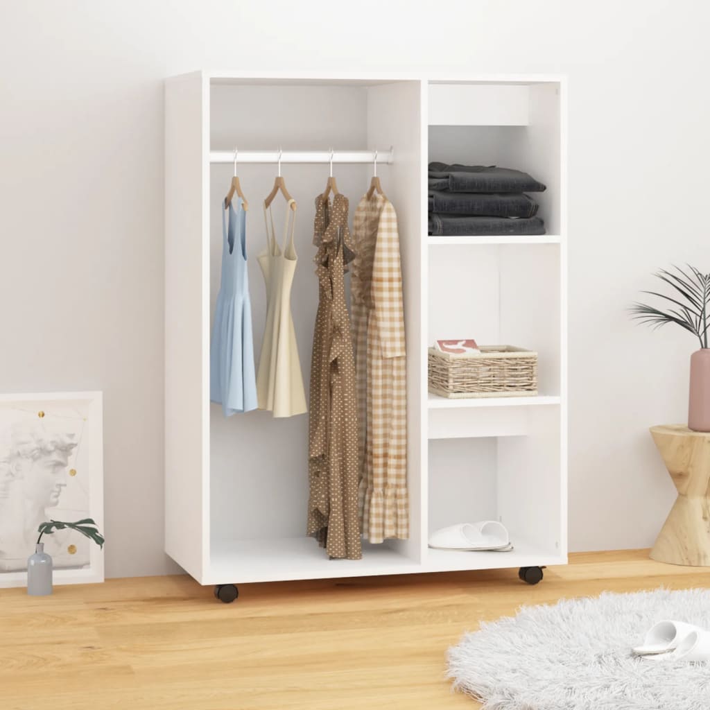 vidaXL Garde-robe Blanc 80x40x110 cm Bois d’ingénierie