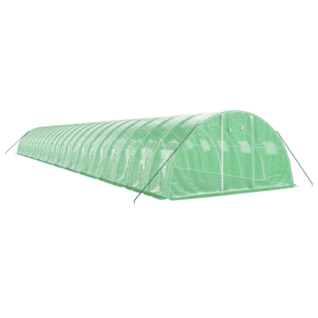 vidaXL Serre avec cadre en acier vert 88 m² 22x4x2 m